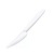 Kés, műanyag, többször használatos, 18 cm, 50 db, fehér